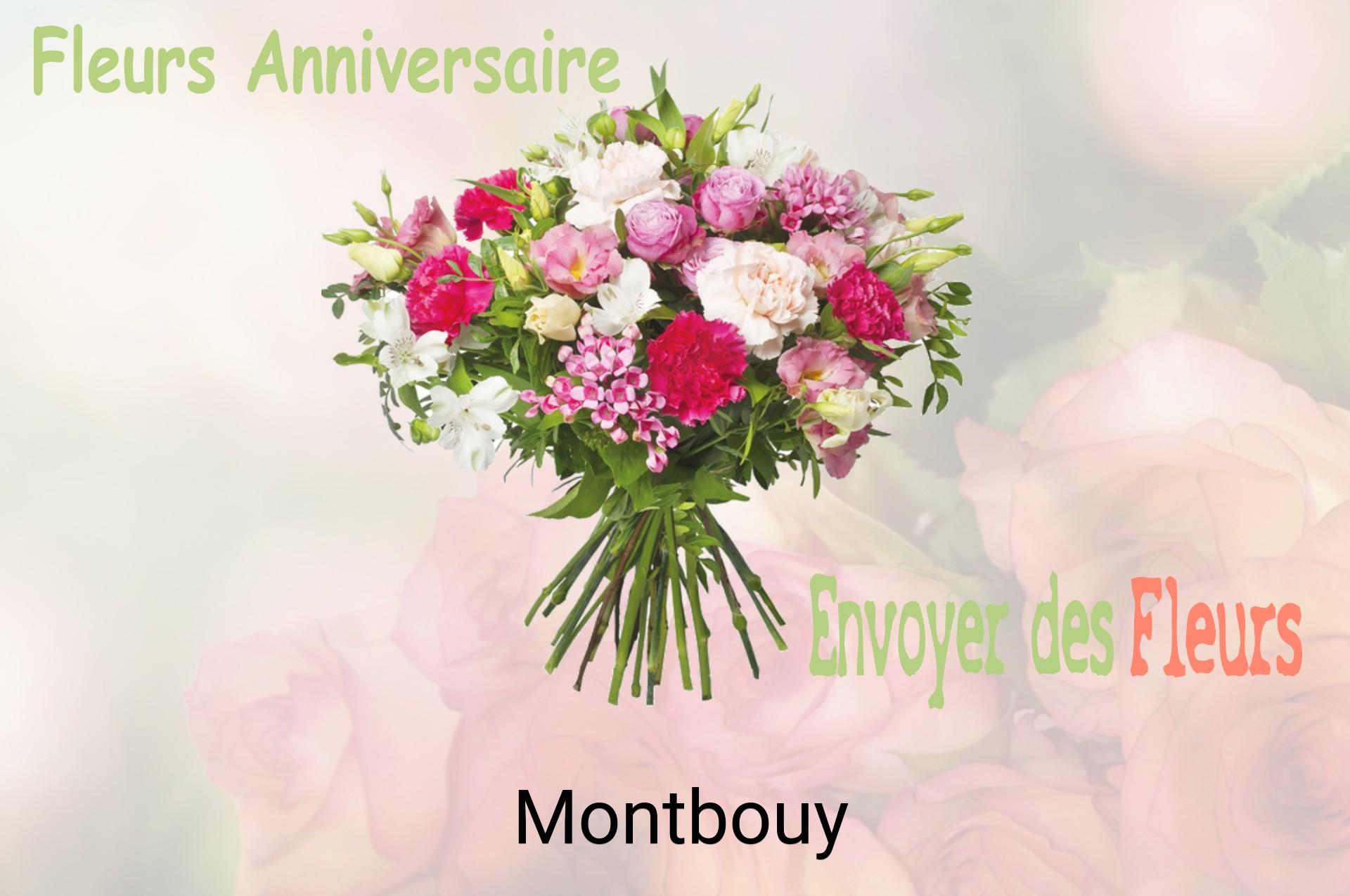 Bouquet de fleurs d’anniversaire livré à Montbouy